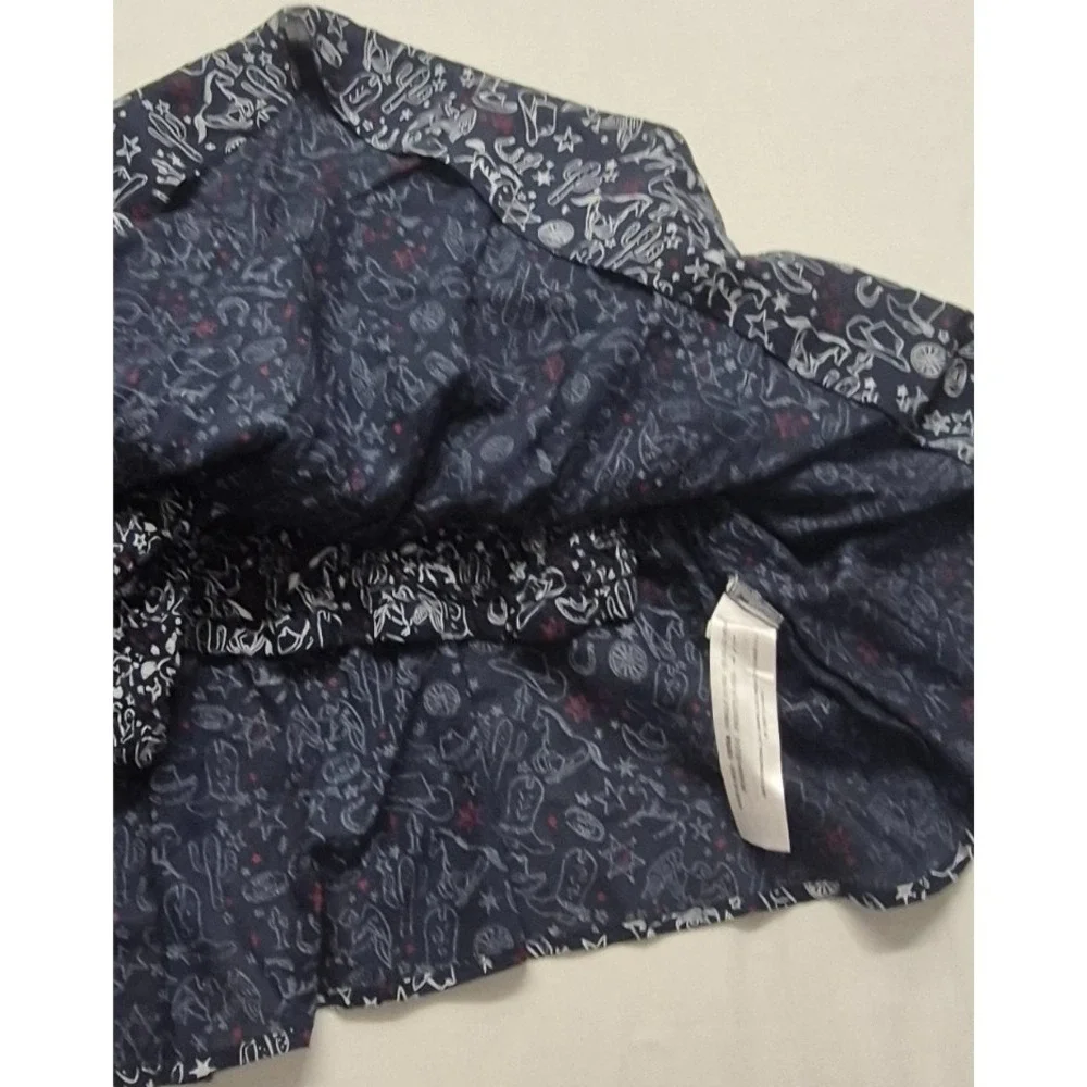 Ariat women's XL Howdy Print top 2 tier ruffle western cowgirl boho‎ Cami tank